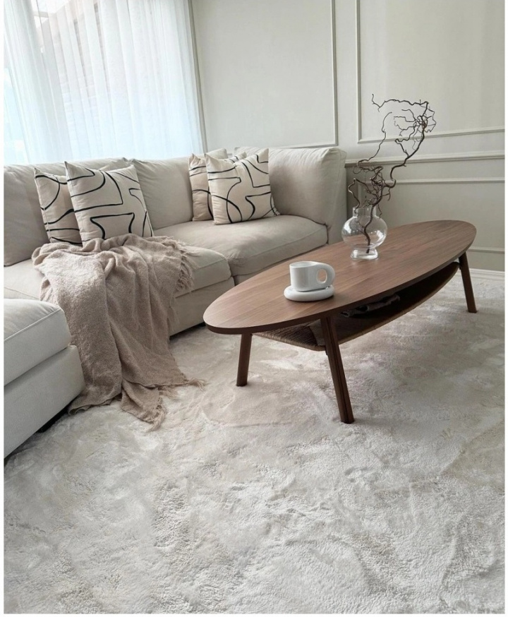 Alfombra de pelo largo \'Aranga Super Soft\' - Blanco en el grupo Alfombras con Reforma (H100135)