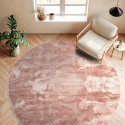 Alfombra redonda \'Aranga Super Soft Fur\' - Rosa