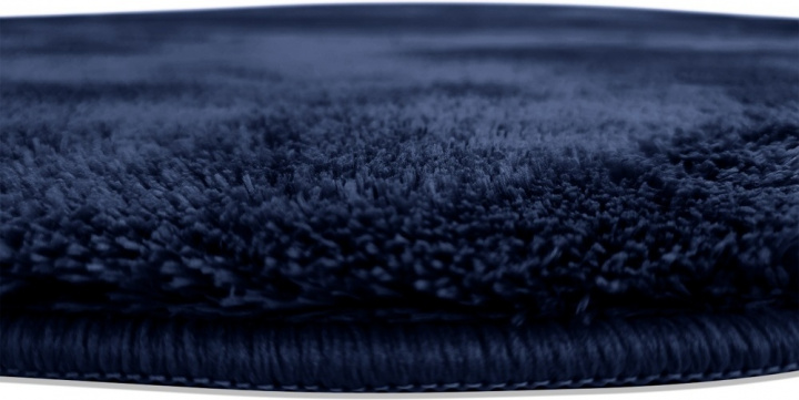Alfombra redonda \'Aranga Super Soft\' - Azul oscuro en el grupo Alfombras / Alfombras de ryas con Reforma (H100139)