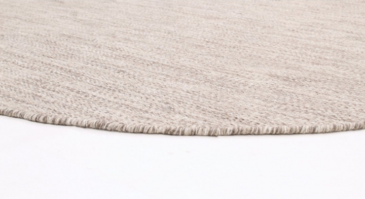 Alfombra redonda \'Dhurry\' - Beige en el grupo Alfombras / Alfombras de lana con Reforma (H100142)