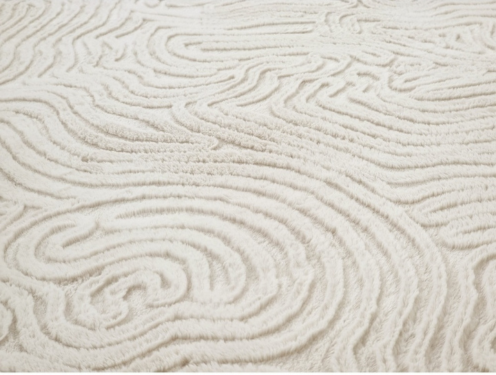 Alfombra redonda \'Amora\' - Blanco en el grupo Alfombras / Alfombras tejidas con Reforma (H100143)