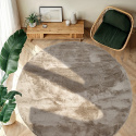 Alfombra redonda \'Aranga Super Soft Fur\' - Verde