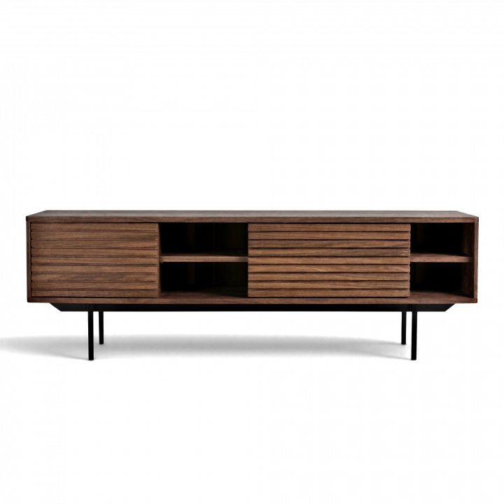 Mesa de TV \'Padua\' - Marrón en el grupo Muebles / Estantes y almacenamiento / Mesas de TV con Reforma (J9715)