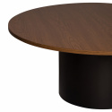 Mesa de centro \'Rounded\' Redonda 100cm - Nogal