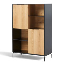 Armario \'Koln\' - Roble/Negro