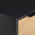 Mesa de TV \'Koln\' - Roble/Negro