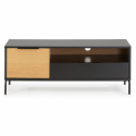Mesa de TV \'Koln\' - Roble/Negro