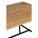 Mesa de comedor \'Line\' - Roble/Negro 160x90cm