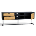 Mueble de TV \'Line\' - Roble/Negro
