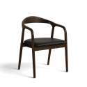 Silla con brazos \'Aspa\' - Marrón oscuro