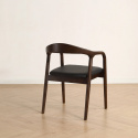 Silla con brazos \'Aspa\' - Marrón oscuro