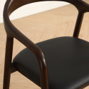 Silla con brazos \'Aspa\' - Marrón oscuro