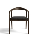 Silla con brazos \'Aspa\' - Marrón oscuro