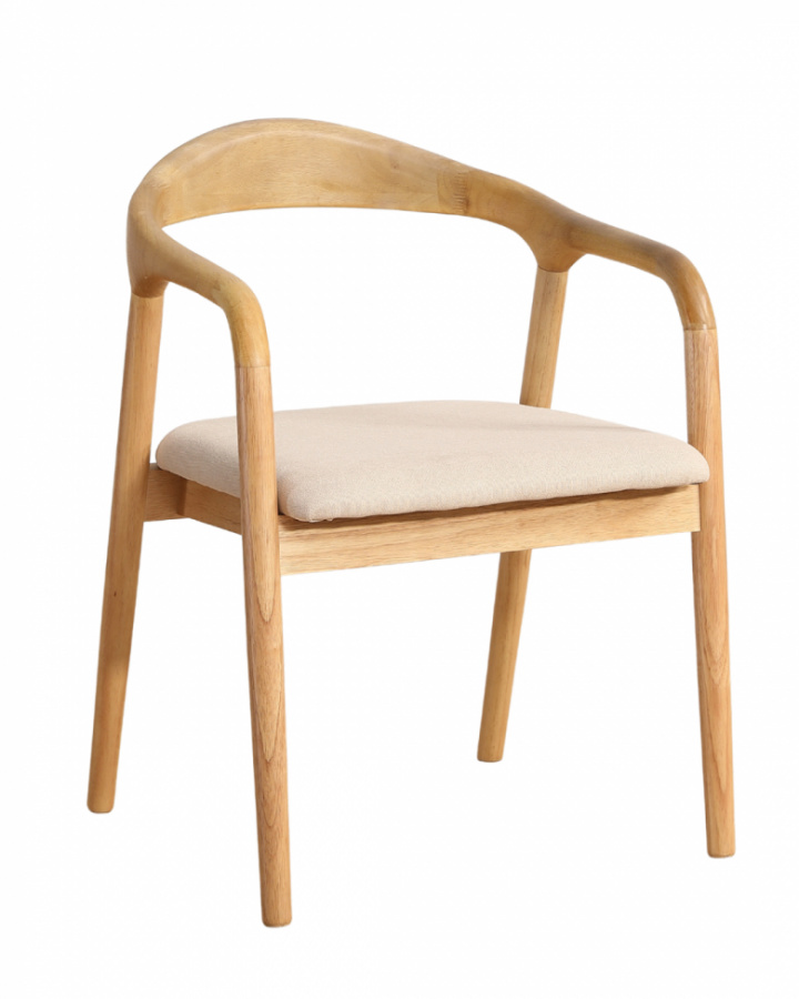 Silla con brazos \'Aspa\' - Natural/beige en el grupo Muebles / Muebles para sentarse / Sillas con Reforma (LINK-SM11-light-beige)