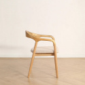 Silla con brazos \'Aspa\' - Natural/beige