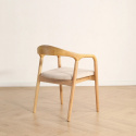 Silla con brazos \'Aspa\' - Natural/beige