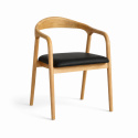 Silla con brazos \'Aspa\' - Natural