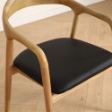Silla con brazos \'Aspa\' - Natural