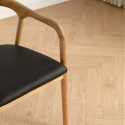 Silla con brazos \'Aspa\' - Natural