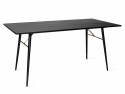 Mesa de comedor \'Lux\' 160x90cm - Negro/Mesón