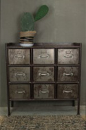 Armario con 9 cajones \'Saga\' - Vintage/Patina