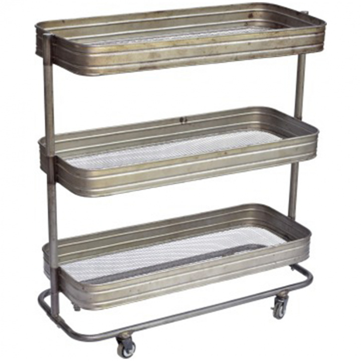 Carro \'Vega\' - Hierro/Transparente en el grupo Muebles / Mesas / Carros de servicio & Mesas rodantes con Reforma (M070002G)