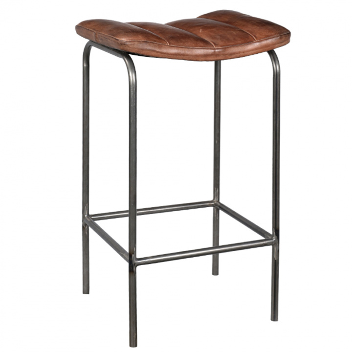 Taburete \'Brooke\' - Cuero en el grupo Habitaciones / Sala de estar con Reforma (M11092)