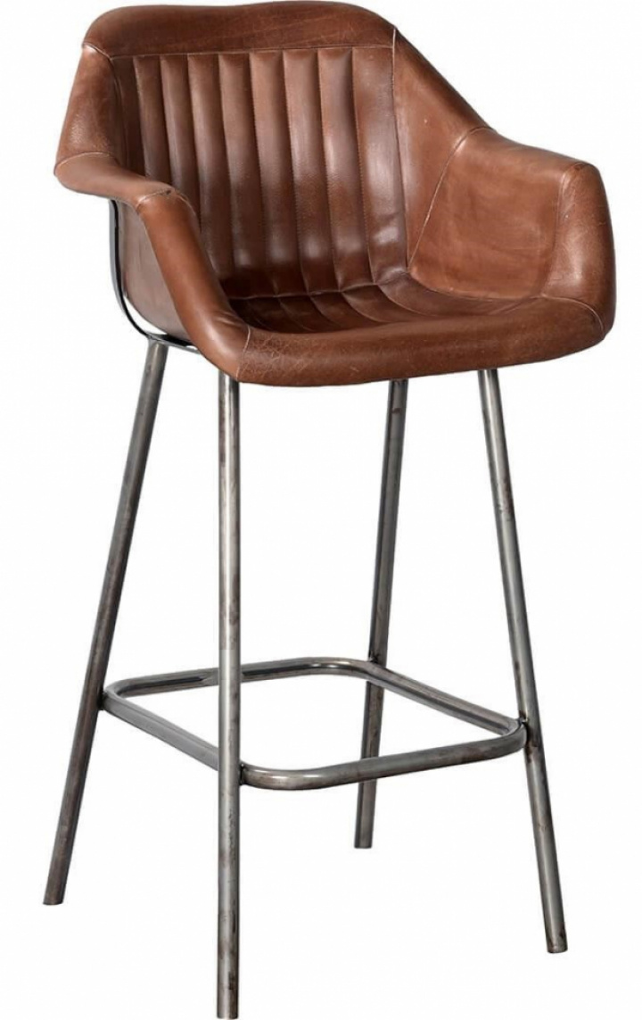 Taburete \'Icon\' - Cuero en el grupo Muebles / Muebles para sentarse / Taburetes de bar con Reforma (M11109)