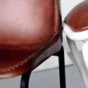 Sillón Vintage - Cuero/Hierro