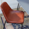 Sillón Vintage - Cuero/Hierro