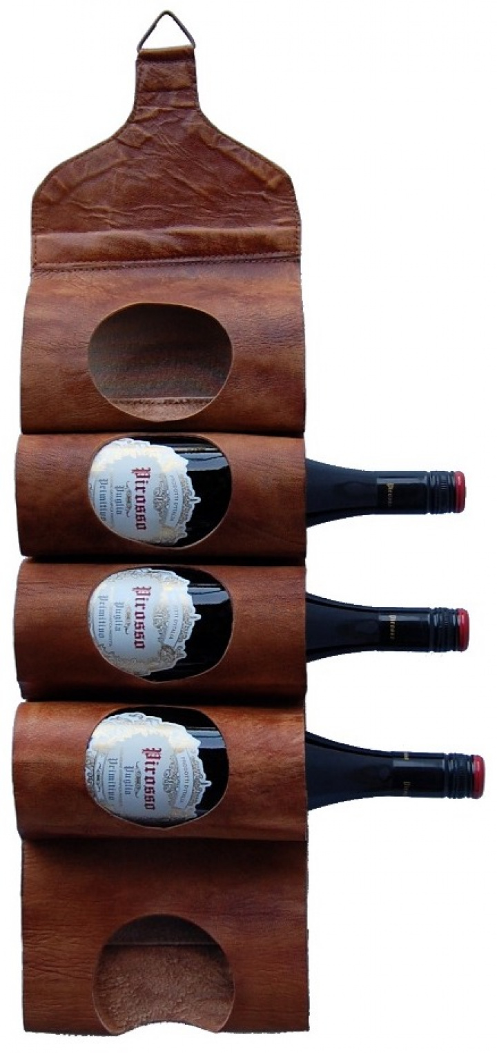 Soporte para vino Vintage - Cuero en el grupo Decoración / Decoración / Otra decoración con Reforma (MA1501)
