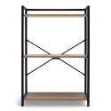 Estante \'Tre\' - Negro/Madera