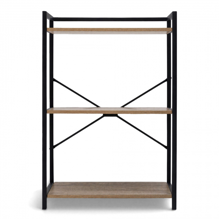 Estante \'Tre\' - Negro/Madera en el grupo Muebles / Estantes y almacenamiento / Estanterías con Reforma (MG1511B)