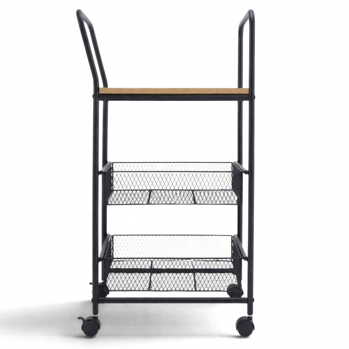 Carro de cocina/Carro de bebidas \'Grums\' - Negro/Madera en el grupo Muebles / Mesas / Carros de servicio & Mesas rodantes con Reforma (MGC0313B)