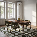 Mesa de comedor \'Aspa\' 180x90cm - Natural
