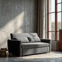Sillón cama \'San Francisco\' - Gris oscuro