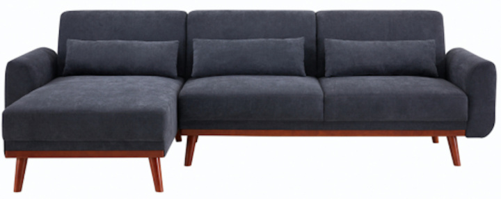 Sofá cama \'Texas\' - Gris oscuro en el grupo Muebles / Sofás / Sofás cama con Reforma (MLM-502580)