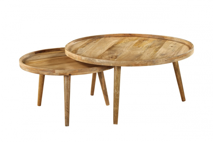 Mesa de centro \'Manarola\' 2 partes - Marrón en el grupo Muebles / Mesas / Mesa de café con Reforma (MR-2412)