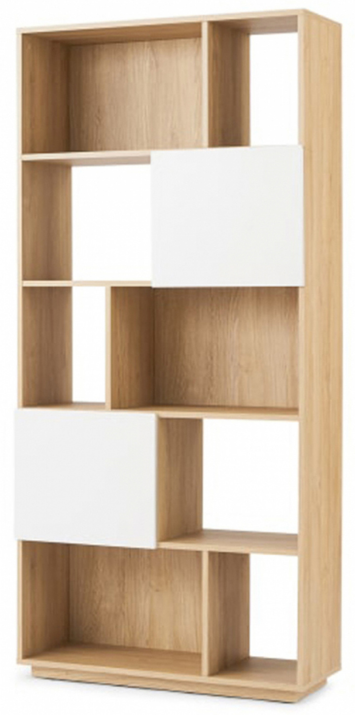 Estantería \'Nevada\' 80x173 - Roble/Blanco en el grupo Muebles / Estantes y almacenamiento / Estanterías con Reforma (NEVADABS01-white)