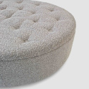 Puf \'Dimple\' Redondo 100cm - Gris