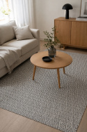 Alfombra \'Cozy Luxury\' 200x300cm - Gris/Blanco