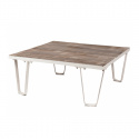 Mesa de centro Vintage - Blanco Patina/Madera