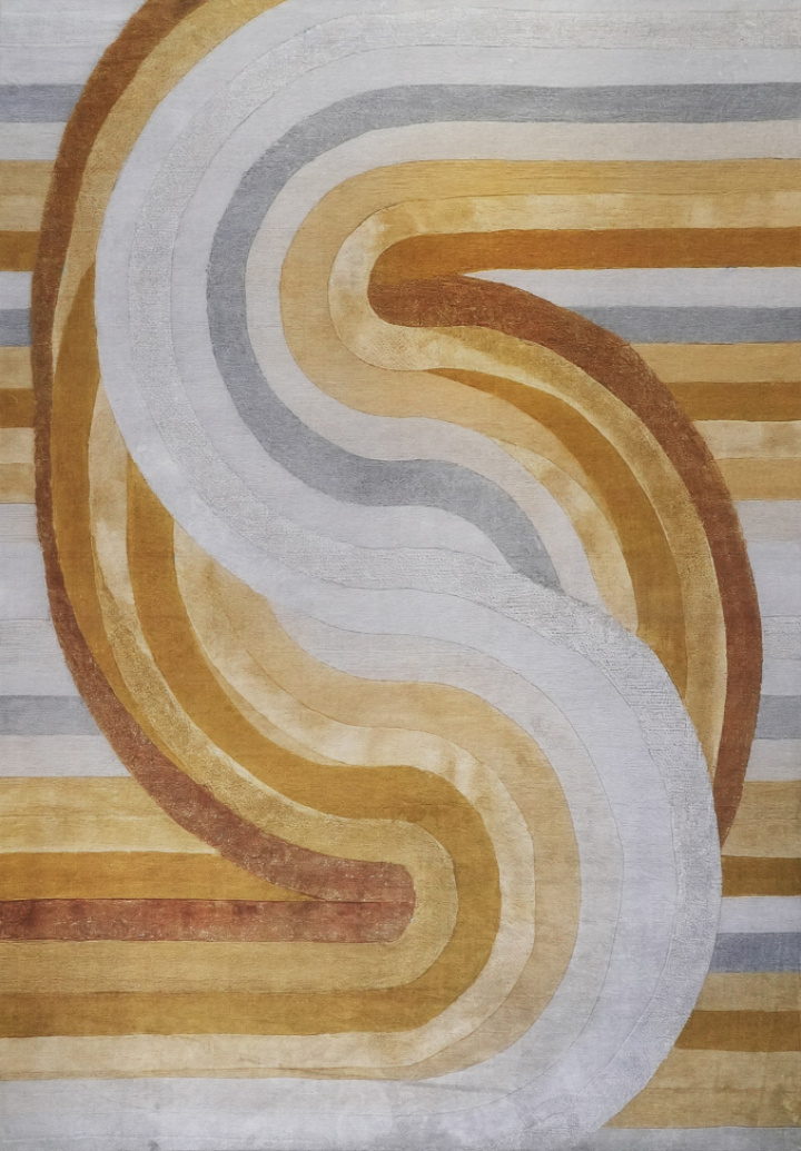 Alfombra \'Savena\' - Amarillo/Gris en el grupo Decoración / Alfombras con Reforma (RG01-22)