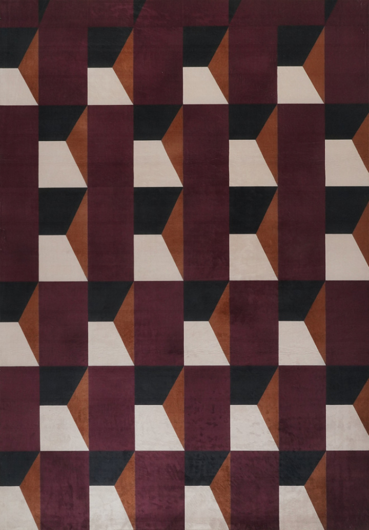 Alfombra \'Valora\' - Rojo/Morado en el grupo Decoración / Alfombras con Reforma (RG01-266)