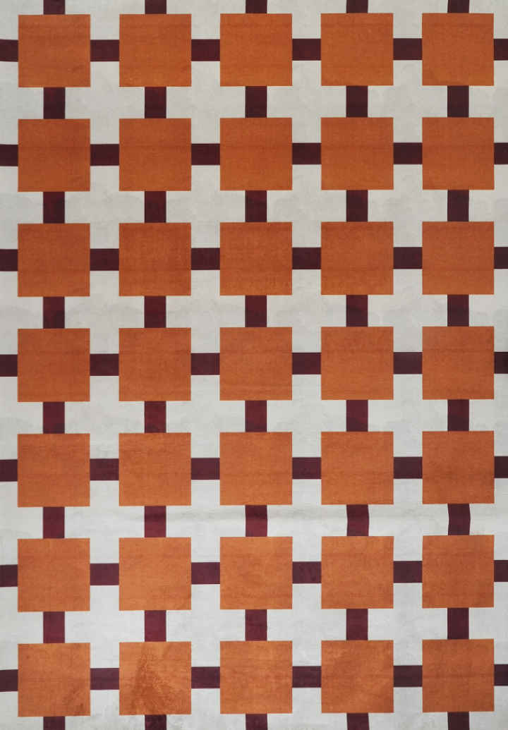 Alfombra \'Castoro\' - Naranja en el grupo Decoración / Alfombras con Reforma (RG01-41)