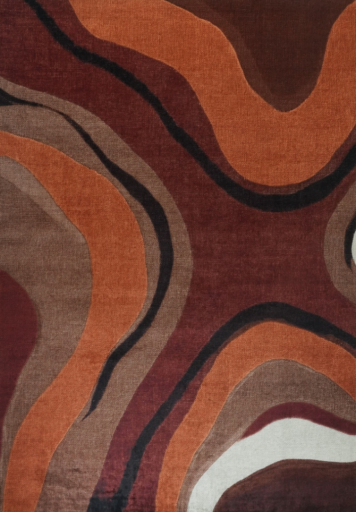 Alfombra \'Marionae\' - Rojo/Multicolor en el grupo Decoración / Alfombras con Reforma (RG01-42)