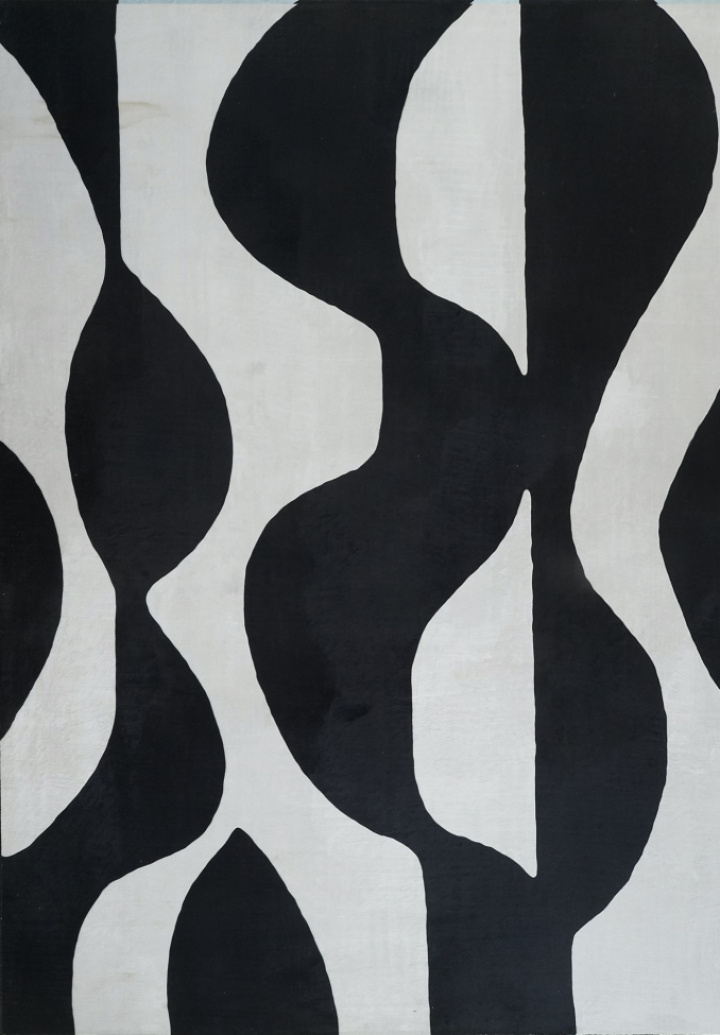 Alfombra \'Sorvento\' - Negro/Beige en el grupo Decoración / Alfombras con Reforma (RG01-50)