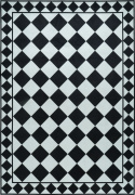 Alfombra \'Crestina\' - Negro/Blanco