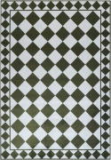 Alfombra \'Crestina\' - Verde/Blanco