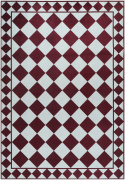 Alfombra \'Crestina\' - Rojo/Blanco